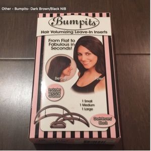 Bumpits- Dark Brown/Black NIB